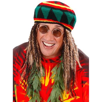 Widmann Deluxe Rastafari peruka blond-brąz dla mężczyzn i kobiet - Peruki Widmann Deluxe Rastafari peruka blond-brąz dla mężczyzn i kobiet - Peruki