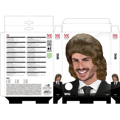 Widmann Frankie Brązowa Falista Peruka - Peruka Widmann Frankie Brązowa Falista Peruka - Peruka