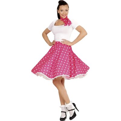 Widmann Pink Skirt and Scarf - 50s Rockabilly Style Widmann Pink Skirt and Scarf - 50s Rockabilly Style