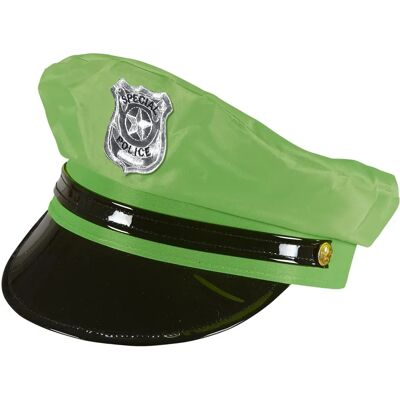Widmann Neon Green Police Hat - Police Type Widmann Neon Green Police Hat - Police Type