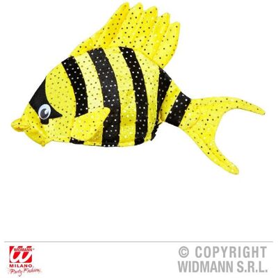 Chapéu de peixe tropical amarelo WIDMANN - Acessório de fantasia Chapéu de peixe tropical amarelo WIDMANN - Acessório de fantasia