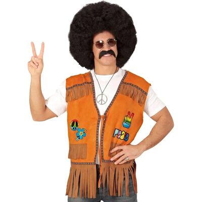 Chaleco hippie XL de Widmann para adultos - chaleco Chaleco hippie XL de Widmann para adultos - chaleco