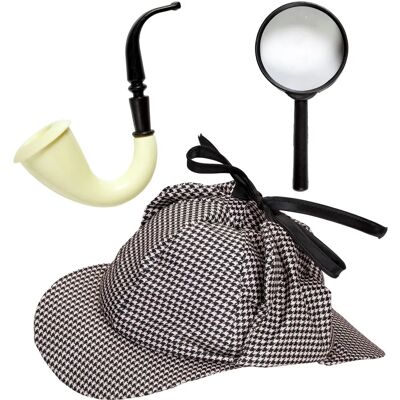 Conjunto de fantasia de detetive Widmann para adultos - Unissex Conjunto de fantasia de detetive Widmann para adultos - Unissex