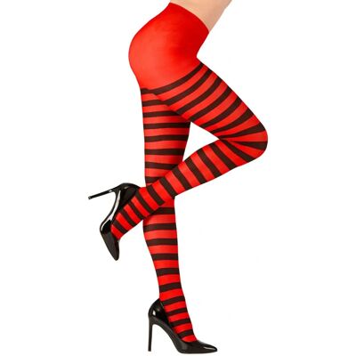 e-Carnavalskleding.nl Panty rood/zwart gestreept - Pantyhose e-Carnavalskleding.nl Panty rood/zwart gestreept - Pantyhose