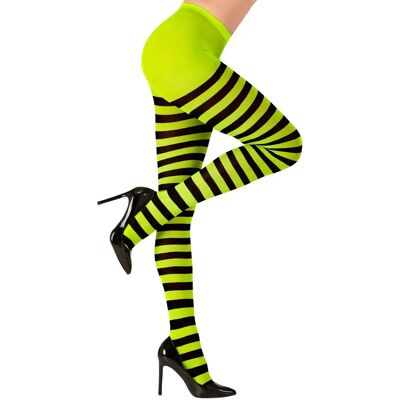 e-Carnavalskleding.nl Groene en Zwarte Gestreepte Panty - Pantyhose e-Carnavalskleding.nl Groene en Zwarte Gestreepte Panty - Pantyhose