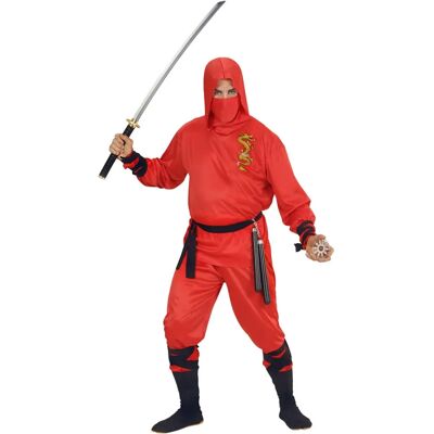 e-Carnavalskleding.nl Vörös Sárkány Ninja ruha - S e-Carnavalskleding.nl Vörös Sárkány Ninja ruha - S