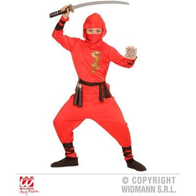 WIDMANN 01338 Maskeraddräkt - Ninja med Gyllen Drake - Storlek 11-13 WIDMANN 01338 Maskeraddräkt - Ninja med Gyllen Drake - Storlek 11-13