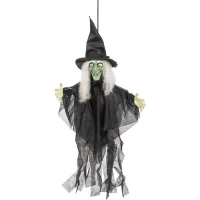 JADEO Halloween sprechende Hexendekoration - 60cm JADEO Halloween sprechende Hexendekoration - 60cm