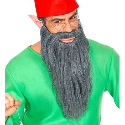 Barbe de gnome grise longue - Déguisement - Publicité Barbe de gnome grise longue - Déguisement - Publicité