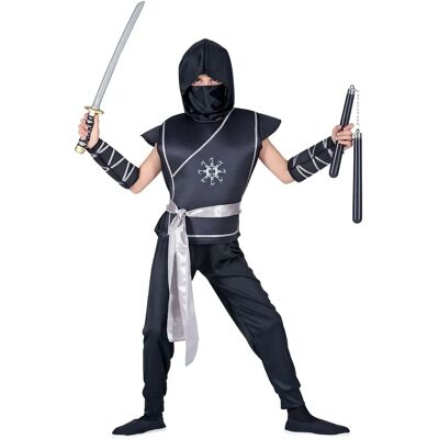 Kona Ninja Kostüm für Kinder - Silber & Schwarz - Kostüme Kona Ninja Kostüm für Kinder - Silber & Schwarz - Kostüme