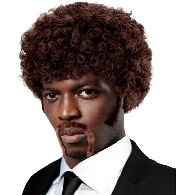Widmann 01841 - Afro Paruka Pulp Fiction Hnědá - Kostýmový Doplněk Widmann 01841 - Afro Paruka Pulp Fiction Hnědá - Kostýmový Doplněk