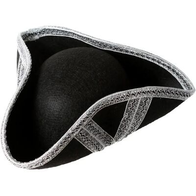 Allmän pirathatt - Silverfärgad tricorn - Unisex Allmän pirathatt - Silverfärgad tricorn - Unisex