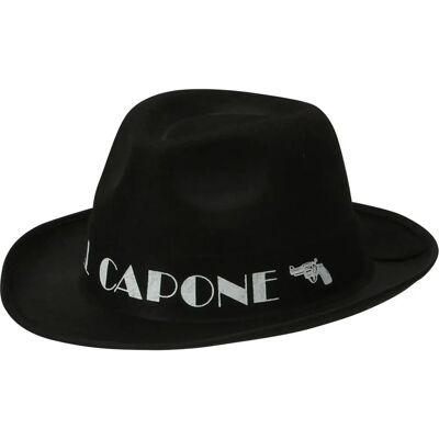 Svart gangsterhatt Al Capone - Unisex Svart gangsterhatt Al Capone - Unisex