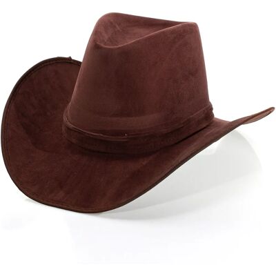 Marke Modell Braune Wildleder Cowboyhut - Hut Marke Modell Braune Wildleder Cowboyhut - Hut