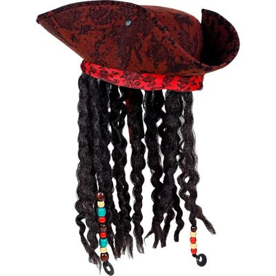 Finidi Luxe Pirate Hat - Pirate Hat with Bandana and Dreadlocks Finidi Luxe Pirate Hat - Pirate Hat with Bandana and Dreadlocks