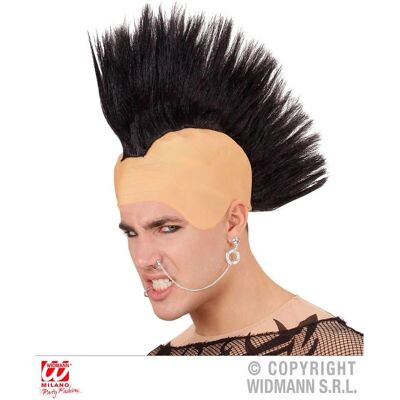 WIDMANN 02105 Kostým - Realistický mohawk styl, Černý, Unisex WIDMANN 02105 Kostým - Realistický mohawk styl, Černý, Unisex