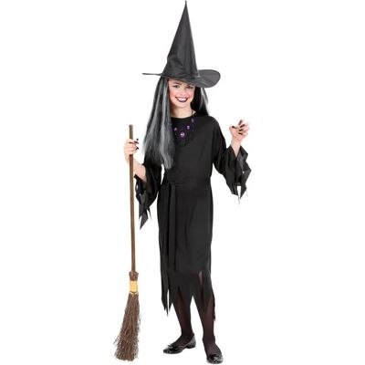 Costume da Strega per Bambini Nero di Halloween - Costume Costume da Strega per Bambini Nero di Halloween - Costume