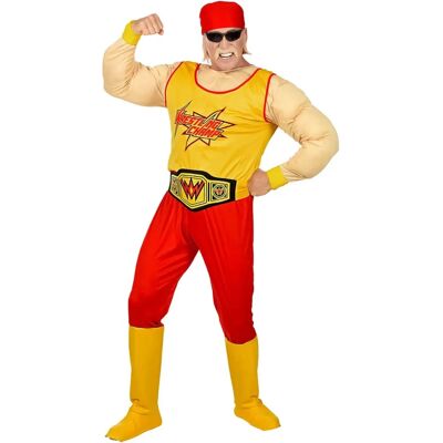 Widmann - Campeón de Lucha Libre - Disfraz, Amarillo y Rojo Widmann - Campeón de Lucha Libre - Disfraz, Amarillo y Rojo