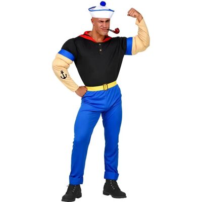 Popeye Blue Muscle Arms Seaman Costume - Costumes for Adults Popeye Blue Muscle Arms Seaman Costume - Costumes for Adults