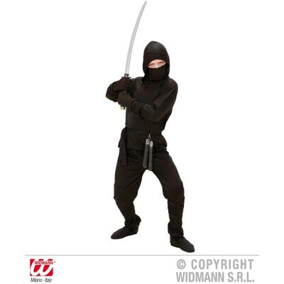 Costume Ninja WIDMANN - Nero, Regolabile per Bambini Costume Ninja WIDMANN - Nero, Regolabile per Bambini