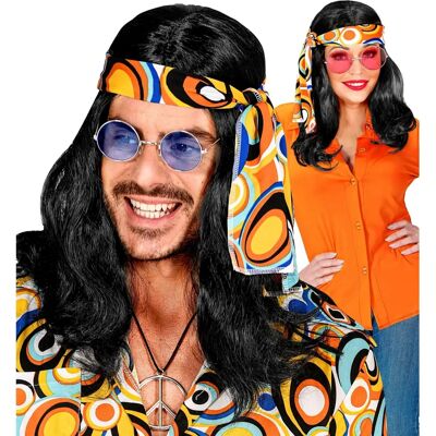 Marka Model - Uniseksowa peruka hippie - Czarna Marka Model - Uniseksowa peruka hippie - Czarna