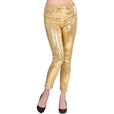 Widmann złote legginsy z cekinami S - Leggings Widmann złote legginsy z cekinami S - Leggings