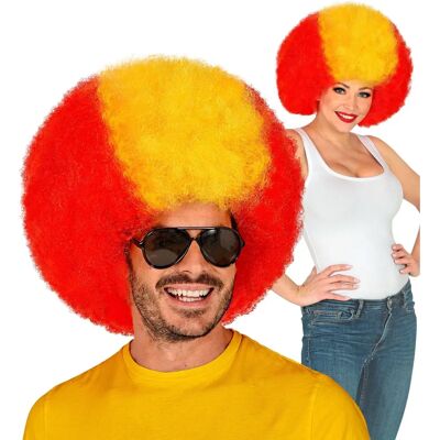 Onbekende Rood en Geel Unisex Pruik - Pruik Onbekende Rood en Geel Unisex Pruik - Pruik