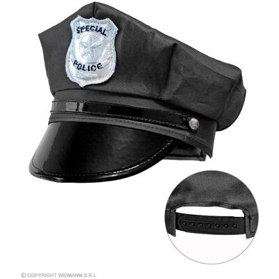 WIDMANN 03328 Polis Kostymaccessoar - Svart, Justerbar WIDMANN 03328 Polis Kostymaccessoar - Svart, Justerbar