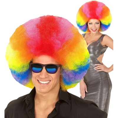 Peruka Afro Power Widmann - Oversize wielokolorowa na imprezę Peruka Afro Power Widmann - Oversize wielokolorowa na imprezę