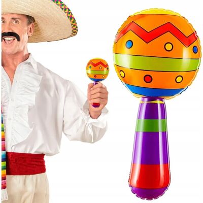 Jadeo Inflatable Maracas - 20cm - Fun Party Accessory Jadeo Inflatable Maracas - 20cm - Fun Party Accessory