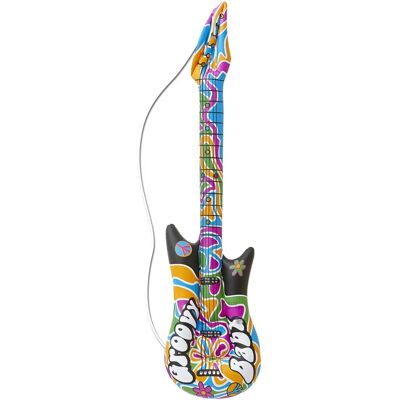 Jadeo Hippie Inflatable Guitar - 105cm - Inflatable Guitar for Hippies Jadeo Hippie Inflatable Guitar - 105cm - Inflatable Guitar for Hippies