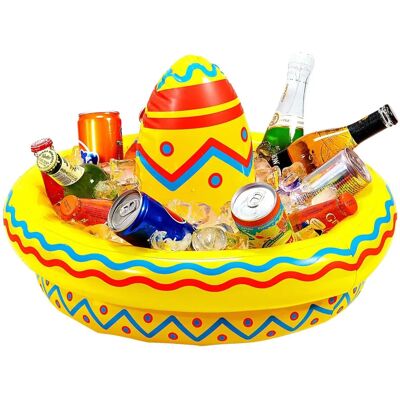 Merke Modell Oppblåsbart Sombrero Kjøler for Fester - Meksikansk Fiesta Merke Modell Oppblåsbart Sombrero Kjøler for Fester - Meksikansk Fiesta