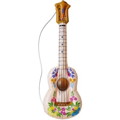 Guitarra Hula Inflável Widmann 105cm - Acessório inflável para praia & havaí Guitarra Hula Inflável Widmann 105cm - Acessório inflável para praia & havaí