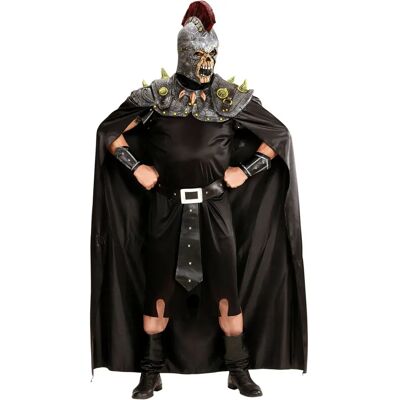 Costume da centurione romano con maschera teschio, armatura e mantello Costume da centurione romano con maschera teschio, armatura e mantello