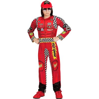 Marca Modello - Costumes da corsa per bambini e adulti - Tuta F1 a quadretti rossi Marca Modello - Costumes da corsa per bambini e adulti - Tuta F1 a quadretti rossi
