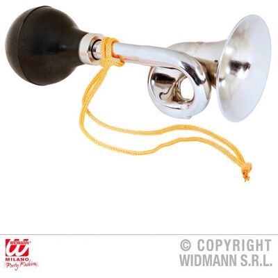 WIDMANN 05858 fancy dress - Clown accessory, Silver trumpet, Carnival toy WIDMANN 05858 fancy dress - Clown accessory, Silver trumpet, Carnival toy