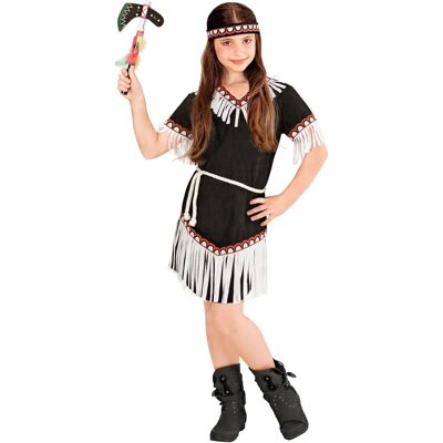Costume bambino nativo americano Widmann - Nero 104 cm Costume bambino nativo americano Widmann - Nero 104 cm
