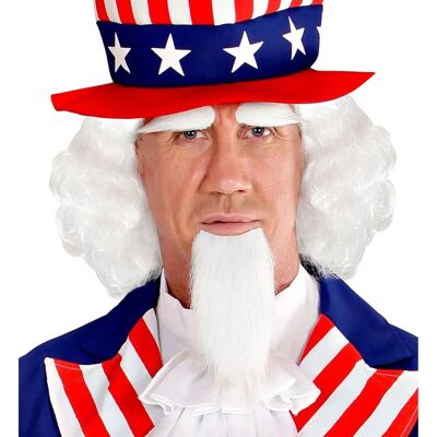Peruka i Broda Uncle Sam - Patriotyczny Kostium Peruka i Broda Uncle Sam - Patriotyczny Kostium