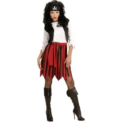 Widmann Pirate Costume for Women - Striped Design, Includes Vest & Belt Widmann Pirate Costume for Women - Striped Design, Includes Vest & Belt