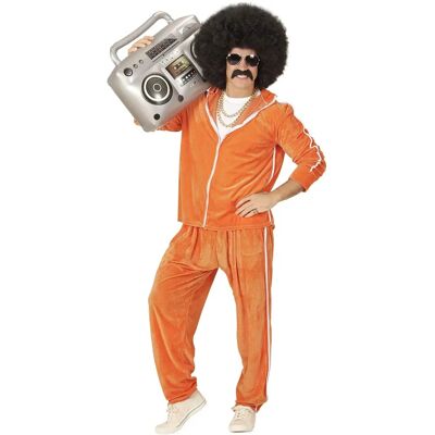Tuta in velluto arancione anni 80 - Tracksuit Tuta in velluto arancione anni 80 - Tracksuit