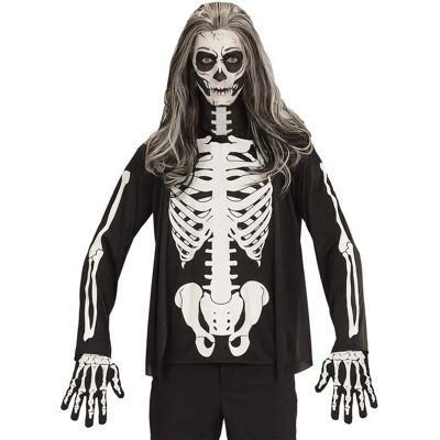 e-Carnavalskleding.nl Camiseta de esqueleto para Halloween y carnaval - Ropa e-Carnavalskleding.nl Camiseta de esqueleto para Halloween y carnaval - Ropa