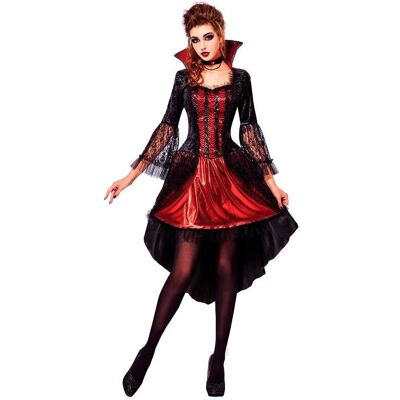 Widmann Red/Black Elegant Vampire Costume - Costume Widmann Red/Black Elegant Vampire Costume - Costume