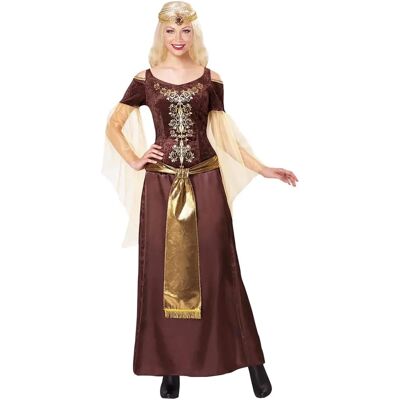 Viking Jurk - Bruin, Maat M, Lange mouwen Viking Jurk - Bruin, Maat M, Lange mouwen