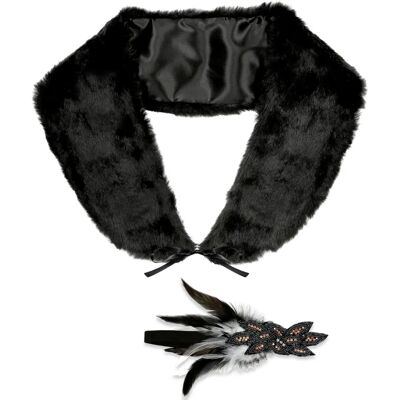 Widmann Flapper Set für 20er Jahre Kostüme schwarz Widmann Flapper Set für 20er Jahre Kostüme schwarz