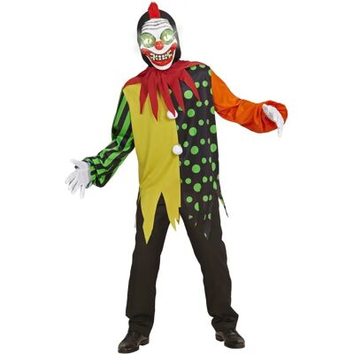 Costume da clown horror Widmann - 158 Cm - Costumi, Maschera, Occhi Luminosi Costume da clown horror Widmann - 158 Cm - Costumi, Maschera, Occhi Luminosi
