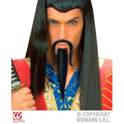 WIDMANN 0855J Fancy Dress - Self-adhesive Black Beard & Moustache WIDMANN 0855J Fancy Dress - Self-adhesive Black Beard & Moustache