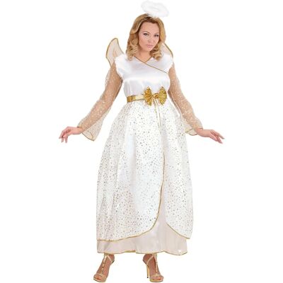 WIDMANN Golden Angel Costume - Dress, Wings, Halo - Costumed WIDMANN Golden Angel Costume - Dress, Wings, Halo - Costumed