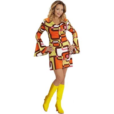 Widmann 70s Groovy Stijl - Geometrische XL Kostuum Widmann 70s Groovy Stijl - Geometrische XL Kostuum