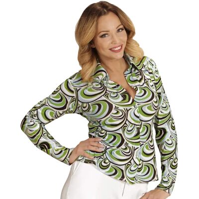 e-Carnavalskleding.nl Chemise disco 70s Groovy Waves S-M - Chemise - Publicité e-Carnavalskleding.nl Chemise disco 70s Groovy Waves S-M - Chemise - Publicité