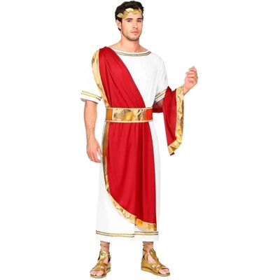 Generic Roman Emperor Costume - White/Red Generic Roman Emperor Costume - White/Red